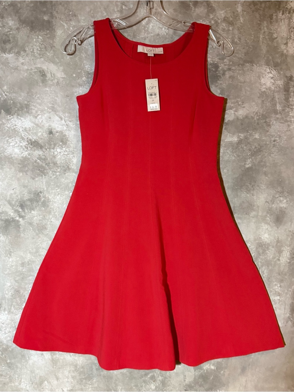 LOFT Red Sleeveless A-Line Mini Dress (love 22)